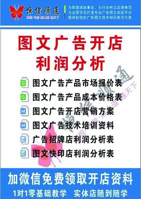 開小型廣告圖文店，能賺錢嗎？